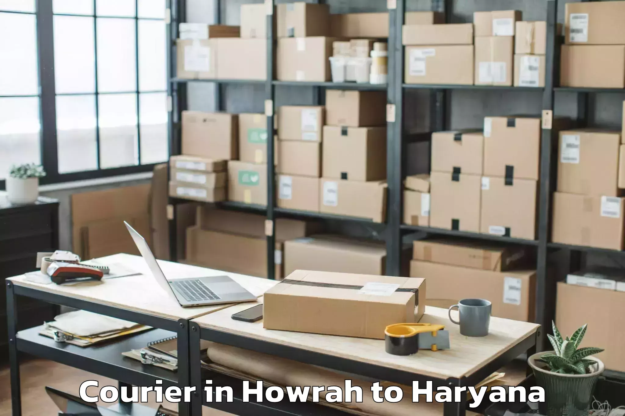 Affordable Howrah to Gharaunda Courier